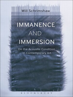 cover image of Immanence and Immersion